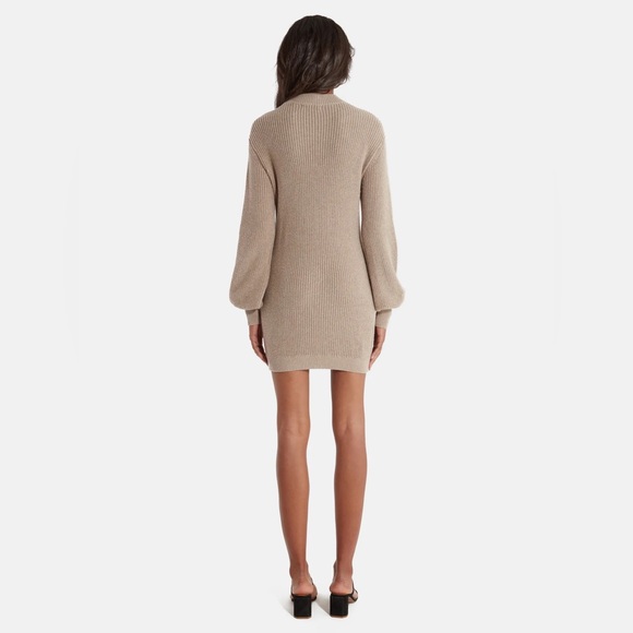 Billie the Label sweater dress cream mock neck Shopbop Nordstrom - Picture 5 of 10